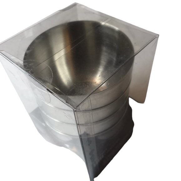 New NWT Kitchen Concepts Set of 4 Stainless Steel Prep Bowls, Kitchen Cooking - Picture 2 of 6